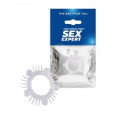 Эластичное эрекционное кольцо с шишечками и шипами - Sex Expert - в Братске купить с доставкой