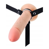 Мужской полый страпон на регулируемых ремешках - 22 см. - Sex Expert - купить с доставкой в Братске