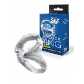 Прозрачное двойное эрекционное кольцо - Sex Expert - в Братске купить с доставкой