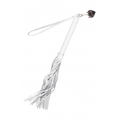 Белая кожаная плеть - 50 см. - Pecado - купить с доставкой в Братске