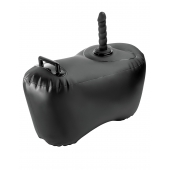 Черное надувное кресло с платформой для фиксации дилдо Body Dock Inflatable Love Seat - Pipedream - купить с доставкой в Братске
