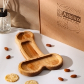 Деревянное блюдо для подачи в форме члена (25 х 16,5 х 1,7 см) - Сима-Ленд - купить с доставкой в Братске