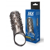 Дымчатая насадка на пенис с выпуклостями - 12 см. - Sex Expert - в Братске купить с доставкой