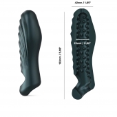 Серая силиконовая насадка на пенис с подхватом Manwan Ryzer - Manwan - в Братске купить с доставкой