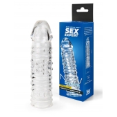 Прозрачная закрытая насадка на пенис - 17 см. - Sex Expert - в Братске купить с доставкой