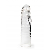 Прозрачная закрытая насадка на член - 15 см. - Sex Expert - в Братске купить с доставкой