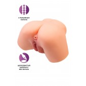Телесный реалистичный мастурбатор-полуторс с 2 любовными входами - No Name - в Братске купить с доставкой