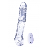 Прозрачная насадка-удлинитель Length Enhancer With Bullet с подхватом - 22,3 см. - NMC - в Братске купить с доставкой