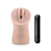 Телесный мастурбатор-вагина Ayumi с вибрацией - Blush Novelties - в Братске купить с доставкой