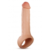 Телесная насадка-удлинитель Thrive 8.75 Inch Realistic Penis Extender Sleeve - 22,2 см. - Blush Novelties - в Братске купить с доставкой