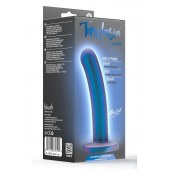 Синяя насадка с гладкой поверхностью Surrender 5.75 Inch Intermediate Pegging Dildo - 14,6 см. - Blush Novelties - купить с доставкой в Братске
