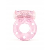 Розовое эрекционное виброкольцо с бабочкой - 1137 - в Братске купить с доставкой