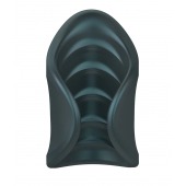 Серый сквозной мастурбатор с вибрацией Manwan Starter - Manwan - в Братске купить с доставкой