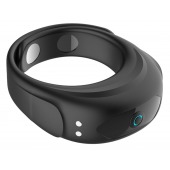 Черное эрекционное виброкольцо на ремешках - Boys of Toys - в Братске купить с доставкой