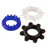 Набор из 3 эрекционных колец разного цвета и рельефа - Boys of Toys - в Братске купить с доставкой