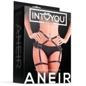 Черные стрепы на бёдра Aneir - Intoyou - купить с доставкой в Братске
