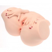 Телесный мастурбатор-полуторс Barbie - Naked Factory - в Братске купить с доставкой