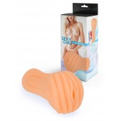 Эластичный мастурбатор в виде вагины телесного цвета - Sexy Girl - в Братске купить с доставкой