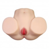 Телесный мастурбатор с 2 любовными отверстиями Olivia - Baile - в Братске купить с доставкой