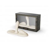 Белая виброподушка с функцией нагрева Flora - Zalo