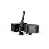 Черная секс-машина с функцией нагрева, насадками и присоской Sesh - Zalo - купить с доставкой в Братске