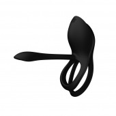 Черное эрекционное виброкольцо Bayek с пультом ДУ - Zalo - в Братске купить с доставкой