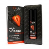 Жидкий вибратор Orgie High Voltage Strawberry - 15 мл. - ORGIE - купить с доставкой в Братске