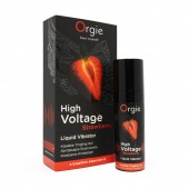 Жидкий вибратор Orgie High Voltage Strawberry - 15 мл. - ORGIE - купить с доставкой в Братске