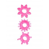 Комплект из трех розовых эрекционных колец - Erowoman-Eroman - в Братске купить с доставкой