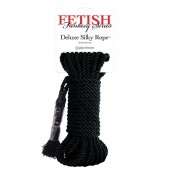 Черная веревка для фиксации Deluxe Silky Rope - 9,75 м. - Pipedream - купить с доставкой в Братске