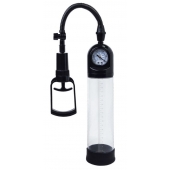 Чёрная вакуумная помпа A-toys с манометром и прозрачной колбой - A-toys - в Братске купить с доставкой