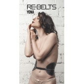 Пояс с клёпками Yona Black - Rebelts - купить с доставкой в Братске