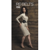 Пояс с клёпками Yona Black - Rebelts - купить с доставкой в Братске