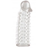 Прозрачная насадка на половой член с закрытой головкой и шипами - 12,5 см. - ToyFa - в Братске купить с доставкой