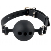 Силиконовый кляп-шар с отверстиями для дыхания Silicone Breathable Ball Gag Small - Pipedream - купить с доставкой в Братске