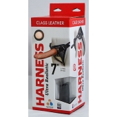 Насадка-фаллоимитатор на кожаных трусиках Harness Ultra Realistic 7  - 18 см. - LOVETOY (А-Полимер) - купить с доставкой в Братске