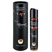 Массажное масло с ароматом крем брюле Huile de Massage Gourmande Creme Brulée - 59 мл. - Plaisir Secret - купить с доставкой в Братске
