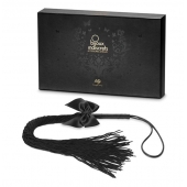 Чёрная плётка Lilly Whip Bijoux - Bijoux Indiscrets - купить с доставкой в Братске