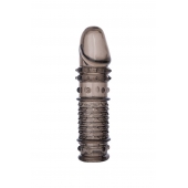 Дымчатая закрытая насадка ToyFa XLover с чешуйками и пупырышками - 13,5 см. - ToyFa - в Братске купить с доставкой