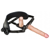 Женский страпон с вагинальной пробкой Woman Strap - 18 см. - LOVETOY (А-Полимер) - купить с доставкой в Братске