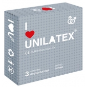 Презервативы с точками Unilatex Dotted - 3 шт. - Unilatex - купить с доставкой в Братске