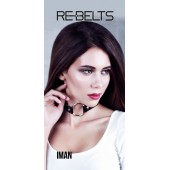 Чёрный чокер-кляп Iman Black - Rebelts - купить с доставкой в Братске