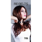 Чёрный кожаный чокер-кляп Tyra Black - Rebelts - купить с доставкой в Братске
