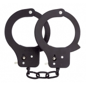 Чёрные наручники из листового металла BONDX METAL CUFFS BLACK - Dream Toys - купить с доставкой в Братске