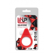 Красное эрекционное кольцо LIT-UP SILICONE STIMU RING 1 RED - Dream Toys - в Братске купить с доставкой