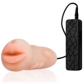 Мастурбатор-ротик с вибрацией REALSTUFF VIBRATING MASTURBATOR MOUTH - Dream Toys - в Братске купить с доставкой
