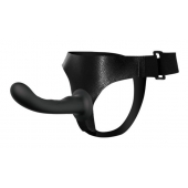 Страпон с изогнутой головкой Ultra Harness Curvy Dildo - 15,8 см. - Baile - купить с доставкой в Братске