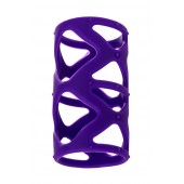 Фиолетовая насадка-сетка на пенис - 7,5 см. - A-toys - в Братске купить с доставкой
