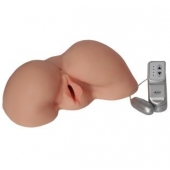 Телесная вибровагина из киберкожи с выносным пультом - LOVETOY (А-Полимер) - в Братске купить с доставкой
