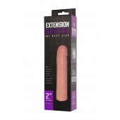Насадка-удлинитель Extension sleeve телесного цвета - 18,5 см. - Sitabella - в Братске купить с доставкой